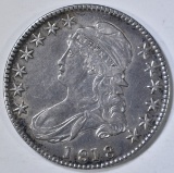 1818 CAPPED BUST HALF DOLLAR AU