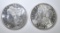 1881-S & 1887 MORGAN DOLLARS CH BU
