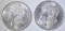 1887 CH BU & 91 BU MORGAN DOLLARS