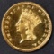 1889 $1 GOLD INDIAN PRINCESS  CH PROOF