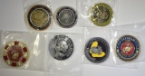 LOT OF 7 CHALLENGE COINS