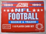 1990 SCORE NFL FOOTBALL ROOKIE & TRADED CARD SET