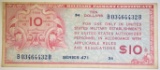 $10 SERIES 471 MILITARY PAYMENT CERTIFICATE