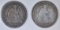 1853 ARROWS & RAYS & 1858 SEATED LIBERTY QUARTERS