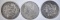 1880, 81-S, 82 MORGAN DOLLARS CIRC