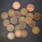 LOT OF 22 MIXED DATE INDIAN CENTS  VF-XF
