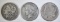 LOT OF 3 SILVER DOLLARS: