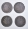 4 SEATED LIBERTY DIMES MOSTLY VG-F