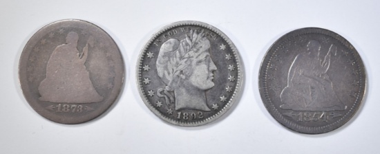 2 SEATED & 1 BARBER QUARTER