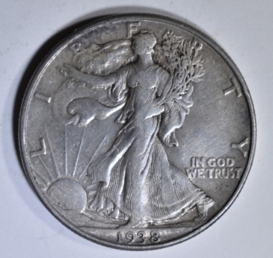 1938-D WALKING LIBERTY HALF XF