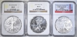 3- NGC EAGLES; 2013-S MS-69 EARLY RELEASE,