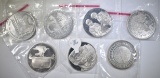 6.3 TROY Ozs STERLING SILVER IN COMMEMORATIVES