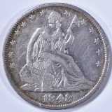 1848-O SEATED LIBERTY HALF DOLLAR XF/AU