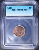 1896 INDIAN CENT ICG MS-65 RB