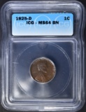 1925-D LINCOLN CENT ICG MS-64 BR
