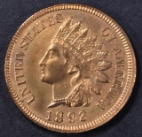 1892 INDIAN CENT CH BU RED