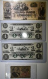 LOT OF 4 1800'S CURRENCY