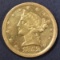 1852-D $5 GOLD LIBERTY  CH BU  PL