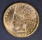 1910-D $10 GOLD INDIAN  CH/GEM BU