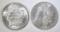 1902-O & 04-O MORGAN DOLLARS CH BU