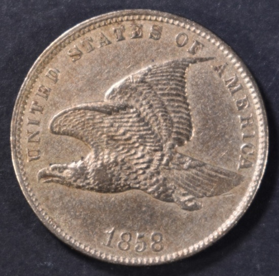 1858 FLYING EAGLE CENT AU
