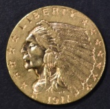 1911-D $2.5 GOLD INDIAN  BU