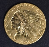 1914 $2.5 GOLD INDIAN  CH BU