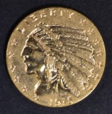 1915 $2.5 GOLD INDIAN  BU