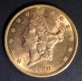 1890 $20 GOLD LIBERTY  VERY CH BU