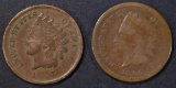 LOT OF 2 INDIAN CENTS: