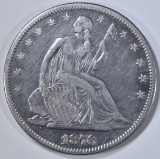 1876-S SEATED LIBERTY HALF DOLLAR  CH AU