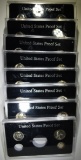 PARTIAL U.S. SILVER PROOF SETS IN PLASTIC CASES