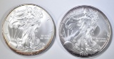 2007 & 2008 AMERICAN SILVER EAGLES