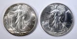 1944 & 45-D WALKING LIBERTY HALVES  CH BU