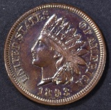 1893 INDIAN CENT AU/BU