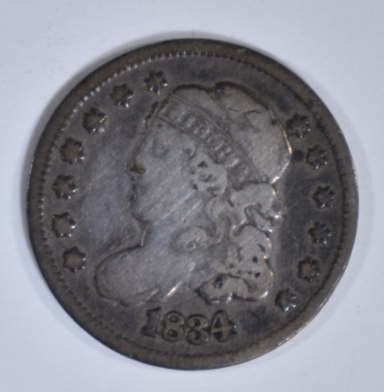 1834 BUST HALF DIME VG