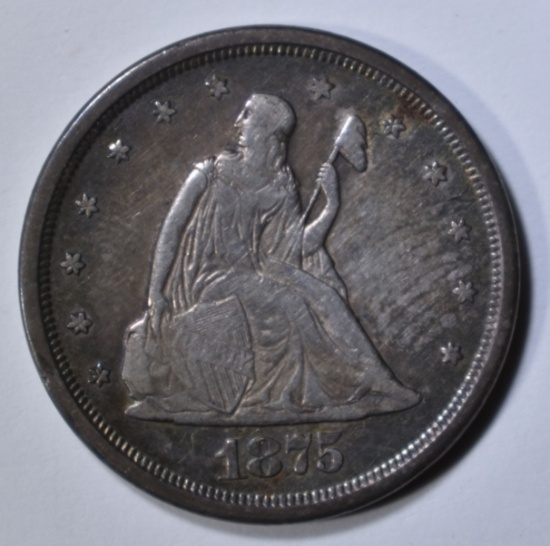 1875-S 20 CENT PIECE XF