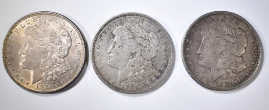 2-1921 & 1-21-D CIRC MORGAN DOLLARS