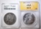 LOT OF 2 ANACS GRADED MORGAN DOLLARS