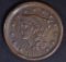 1857 LARGE CENT  AU