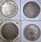 1922, 22-D, & 2- 23 PEACE DOLLARS, VF