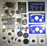 MIXED TYPE COIN LOT:  SEE PHOTOS