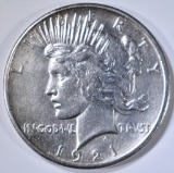 1921 PEACE DOLLAR HIGH RELIEF CH BU