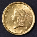 1853 $1 GOLD LIBERTY  CH BU