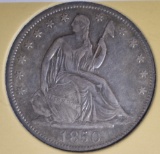 1850-O SEATED LIBERTY HALF DOLLAR  AU