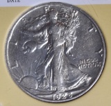1928-S WALKING LIBERTY HALF DOLLAR  AU
