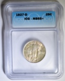 1927-D STANDING LIBERTY QUARTER  ICG MS-65+