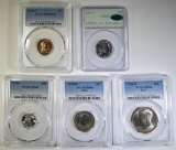 MIXED TYPE LOT ALL PCGS GRADED: