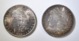 1885-O & 83-O MORGAN DOLLARS  CH BU COLOR