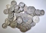 $10 FV 90% SILVER QUARTERS & DIMES